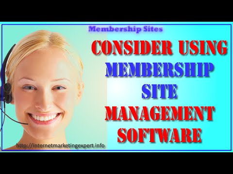Membership site management