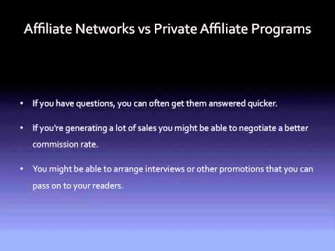 Affiliate program marketing techniques