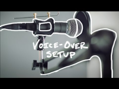 Home recording setup for voice-over