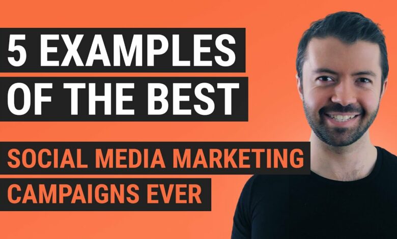 Social media marketing campaigns