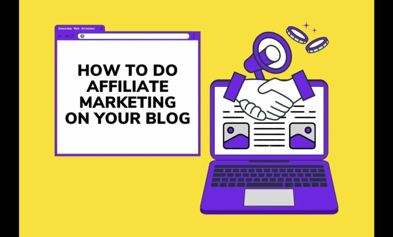 Affiliate marketing for bloggers