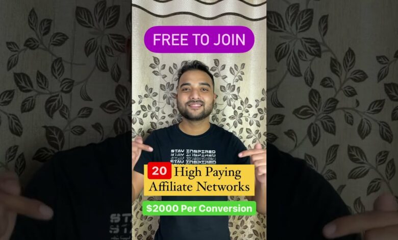 Affiliate marketing networks