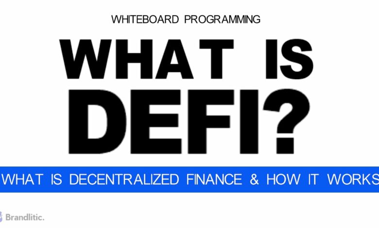 Decentralized finance (DeFi)