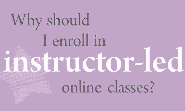 Instructor-led online courses