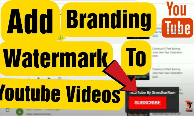 YouTube channel branding