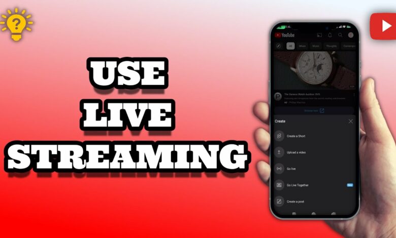 YouTube live streaming