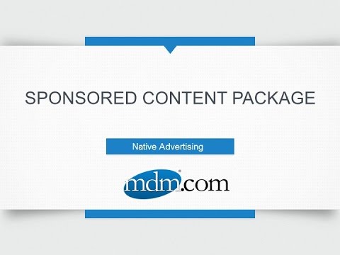 Sponsored content opportunities