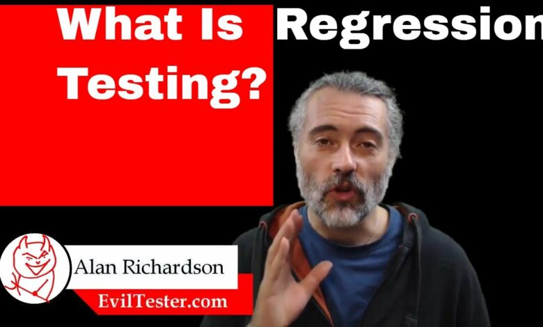 Regression testing