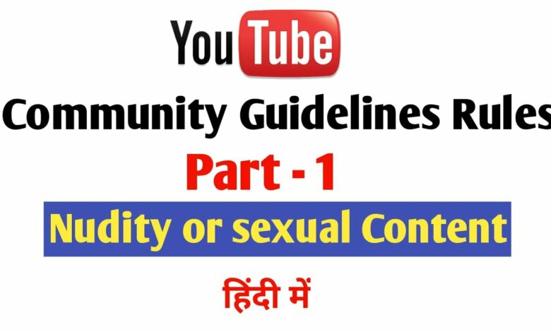 YouTube community guidelines