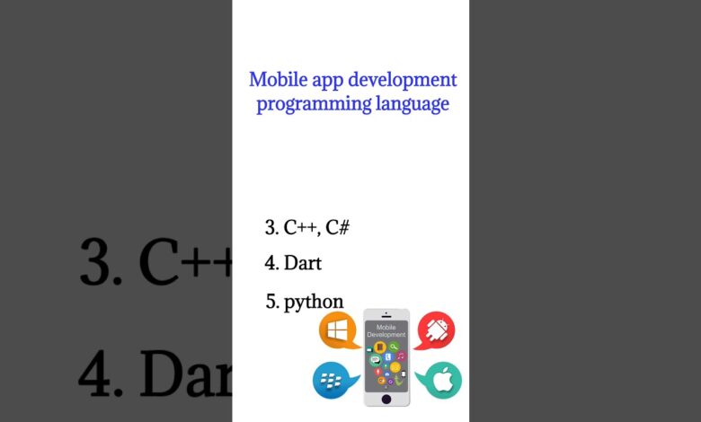 Mobile app programming