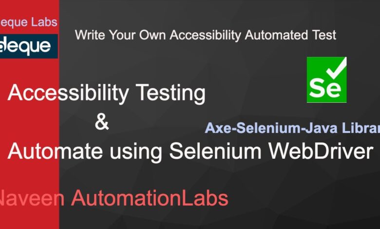 Accessibility testing