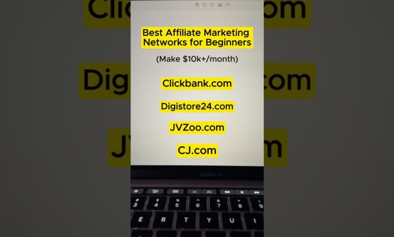 Affiliate marketing networks